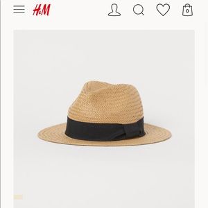 Straw Hat with Grosgrain Band